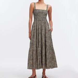 Madewell Smocked Drop-Waist Maxi Dress